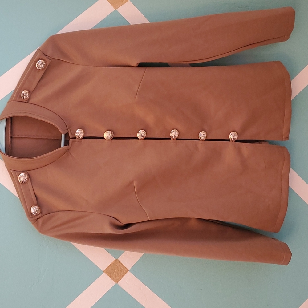 Sexy Military themed peekaboo blazer/top